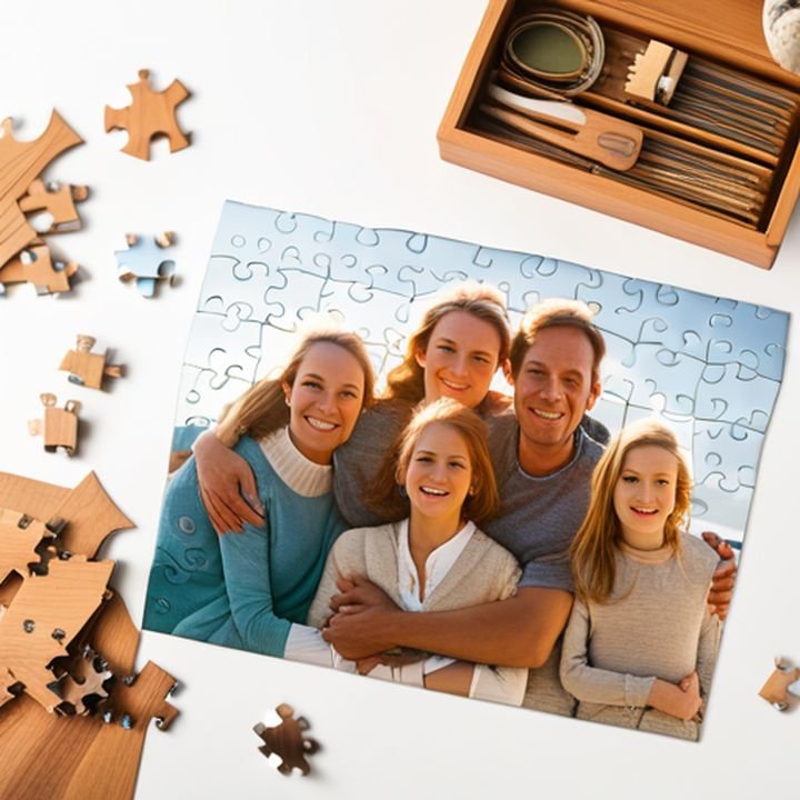 Fabricación de puzzles con fotografías familiares